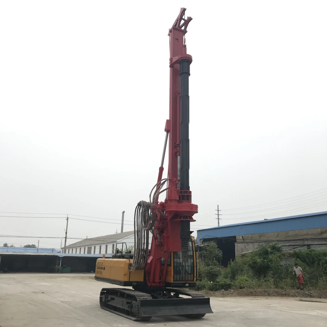 Pile and Electric Ground Screw Pile Driver Drilling Dr-90 Crawler Pile Driver Rig Machine