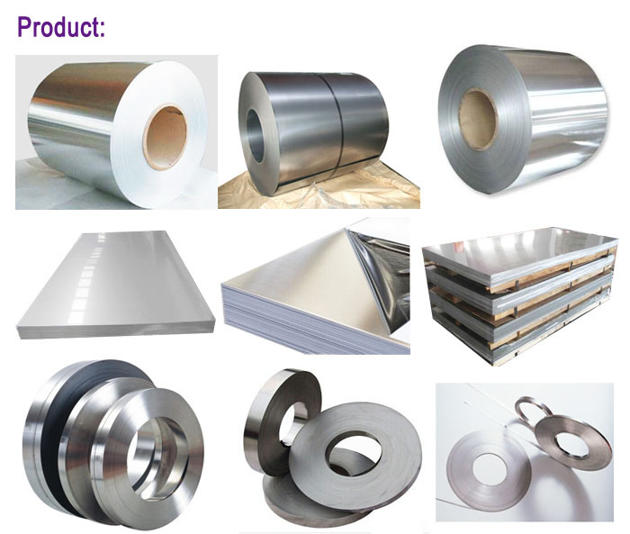 High Quality Precision Stainless Steel Material Strip with 200, 300, 400series Grade and Various Finishes