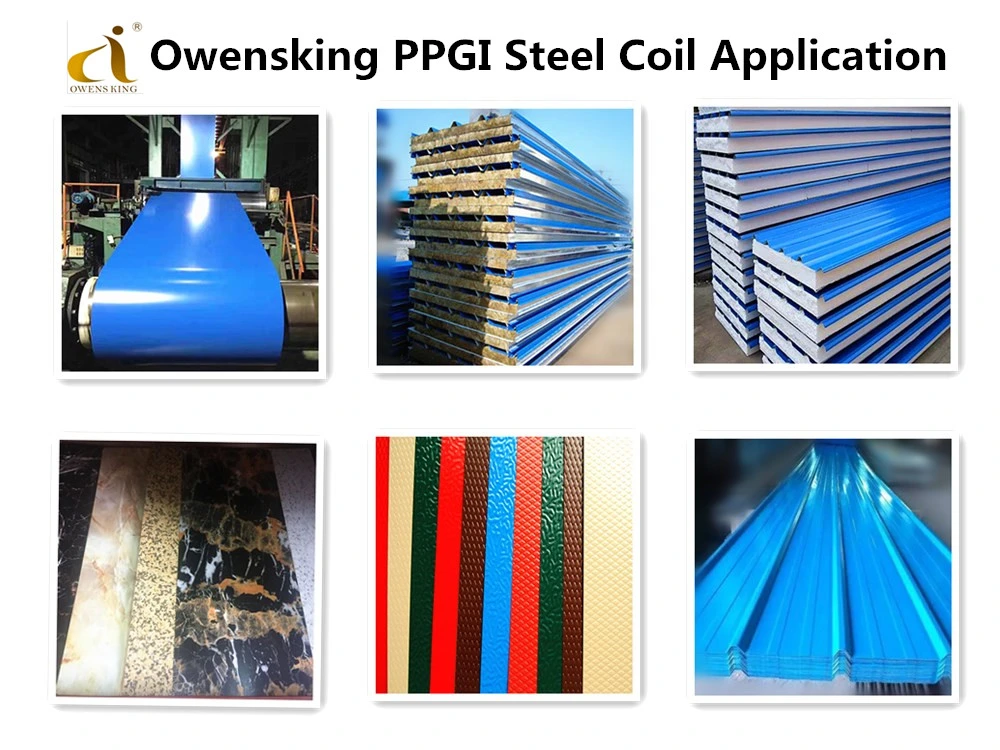 Prepainted Steel Coil / PPGI / PPGL Color Coated Galvanized Corrugated Metal Roofing Sheet in Coil