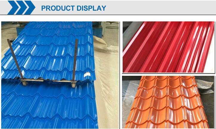 Prepaint Corrugated Sheet Metal Roofing Sheets Size Color Metal Galvanized Corrugated Steel Sheet