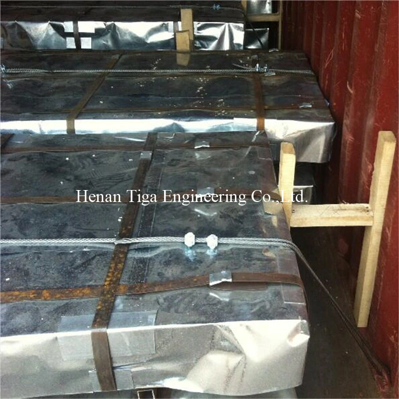 Corrugated Wavy Profile Zink Coated Galvanized Galvanised Metal Roof Sheet