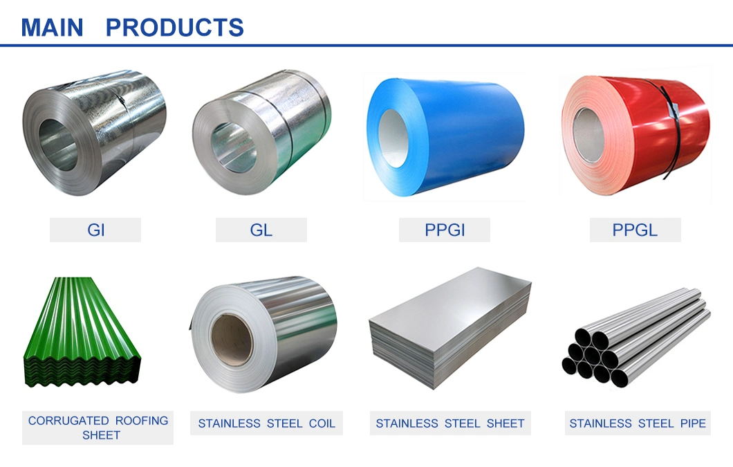 Dx51d Color Coated Zinc Gi Gl Steel Coil Prepainted Steel PPGI for Corrugated Roofing Sheet