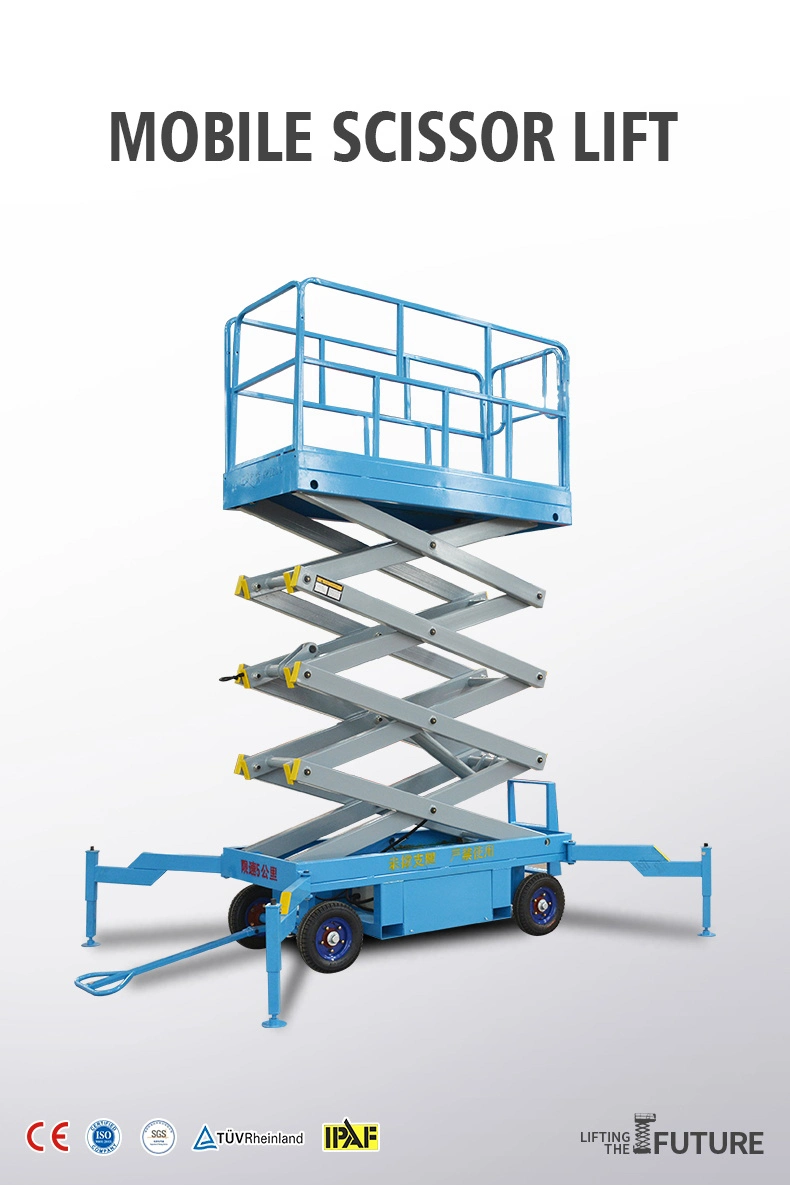 Qiyun CE&ISO 8m 500kg Electric Scissor Hydraulic Lift Platform Lifting Platform Lifts with ODM OEM