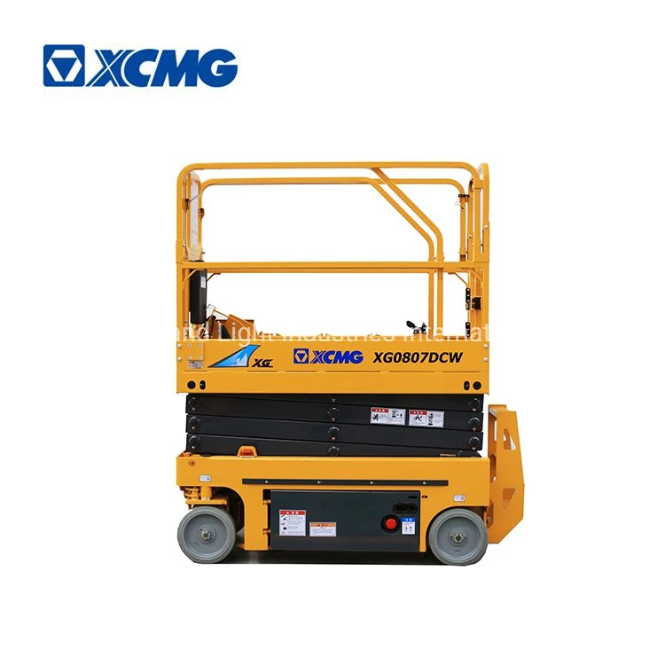 Electric Vertical Platform Lift Xg0807dcw Mini 8m Mobile Car Aerial Work Platform Scissor Lifts Price