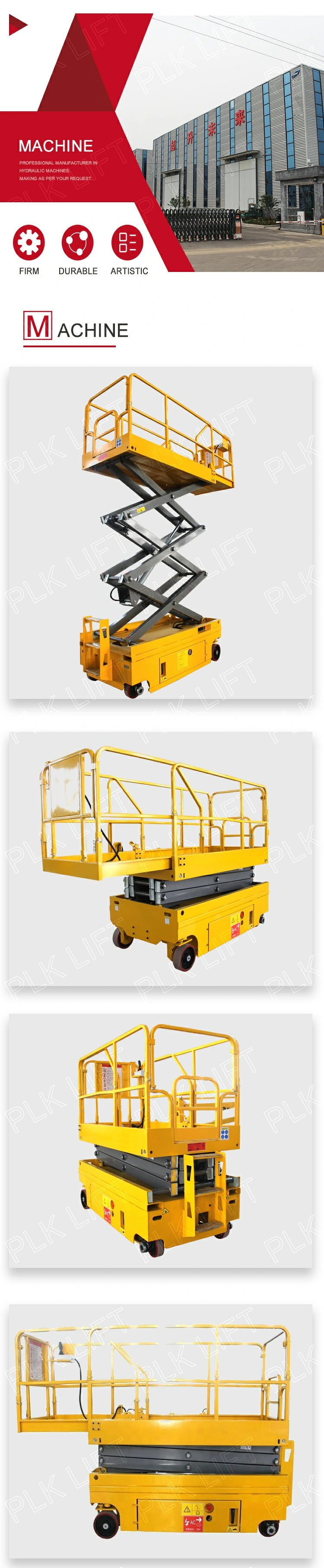 Ce Approved Industrial Full Electric Hydraulic Lifting Platform
