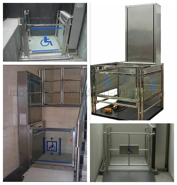 Indoor use hydraulic lifting platform for disabled