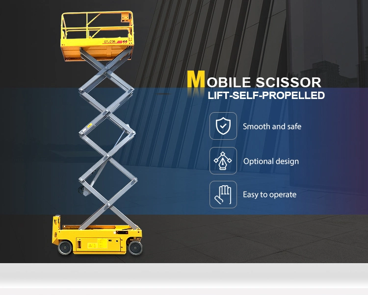 Lift Mobile Scissor Type Hydraulic Electric Drive Electric Full Hydraulic Lifting Platform