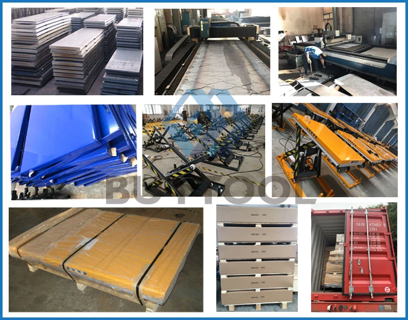 2000 Kg Hydraulic Scissor Lift Electric Roller Conveyor Scissor Lift Table