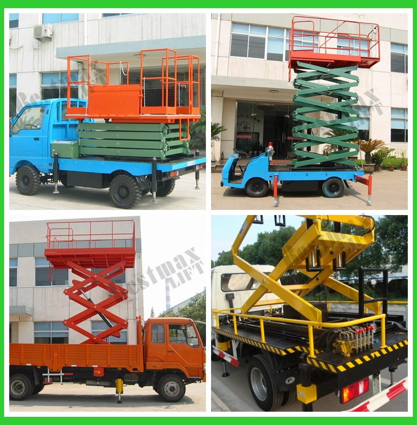 6m Hydraulic Lift Mobile Scissor Lift Platform for Aerial Work