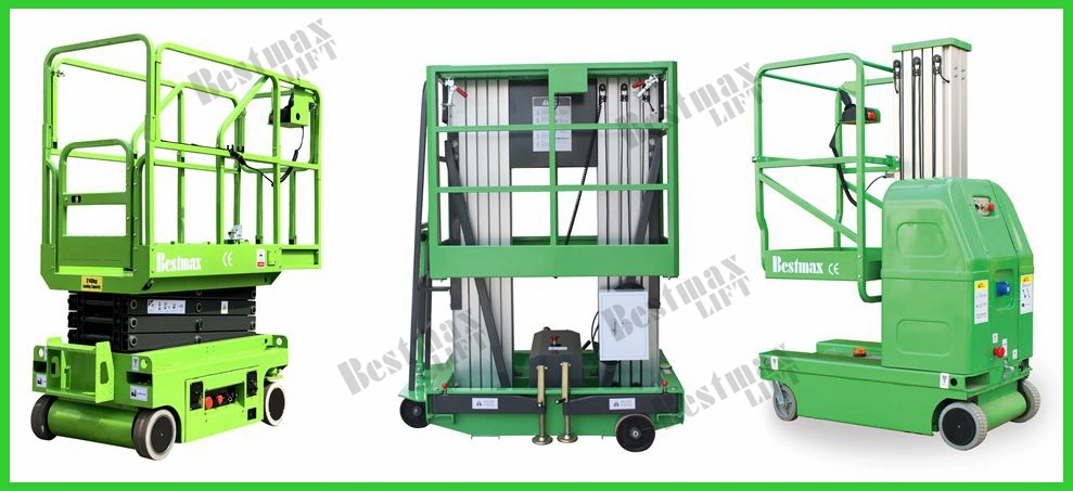 20m Manual Pushing Mobile Scissor Lift Platform Personnel Lift