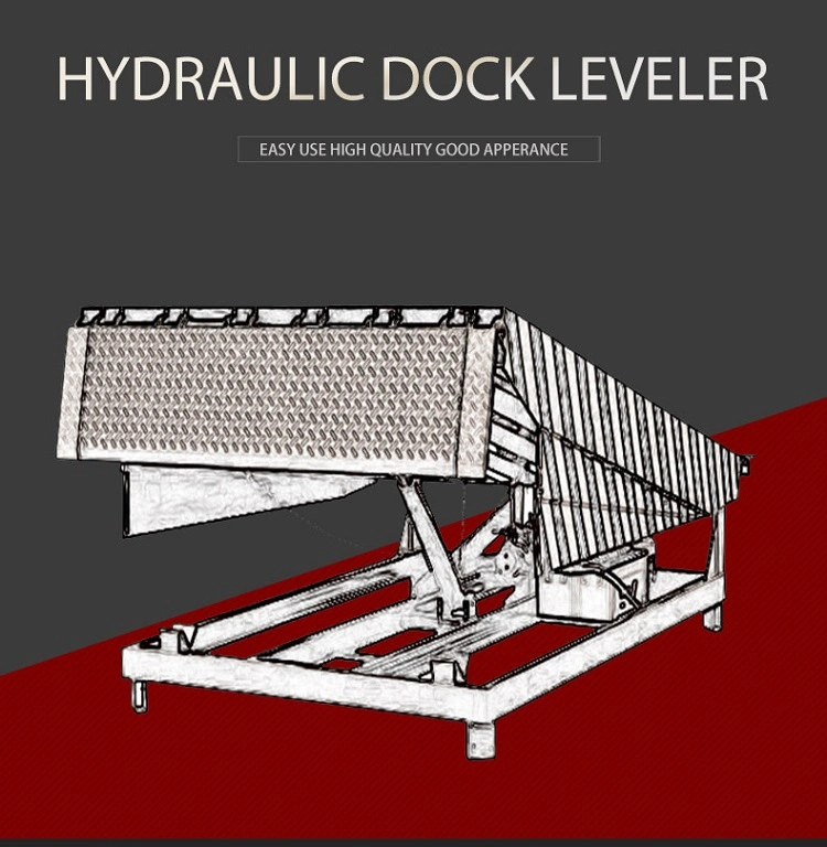 15t Hydraulic Truck Unloading Lift Ramp Manual / Electric Dock Levelers