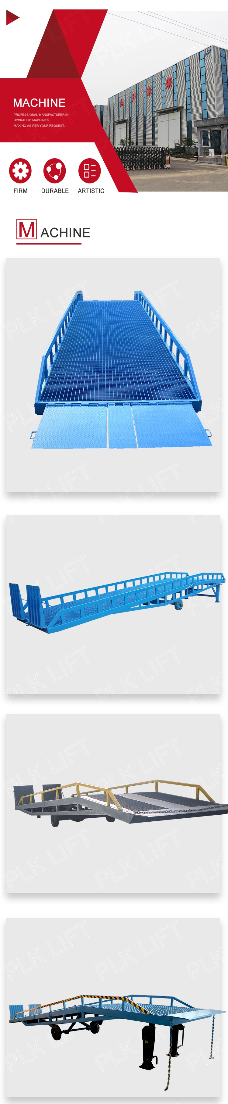 8ton 10ton Mobile Hydraulic Container Loading Dock Ramp Leveller Lift with Ce