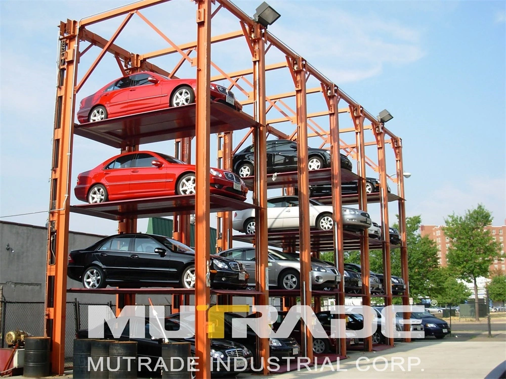 3 Ton Vertical Four Post Stacker Car Parking Equipment Car Parking Lift
