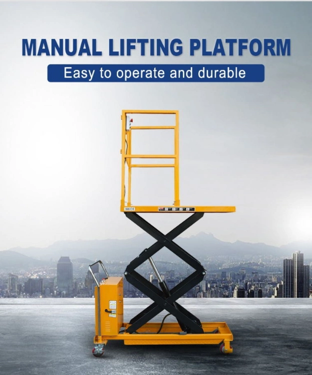 1m Lift Height 2000kg Load Electric Trolley Hydraulic Scissor Lift Table