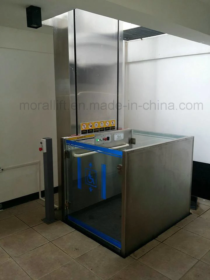 Indoor use hydraulic lifting platform for disabled