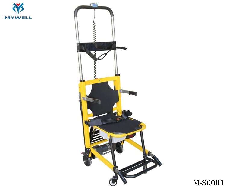 M-ESC001 Electric Economic Hospital Al-Alloy Frame Patient Folding Stair Lift Chair