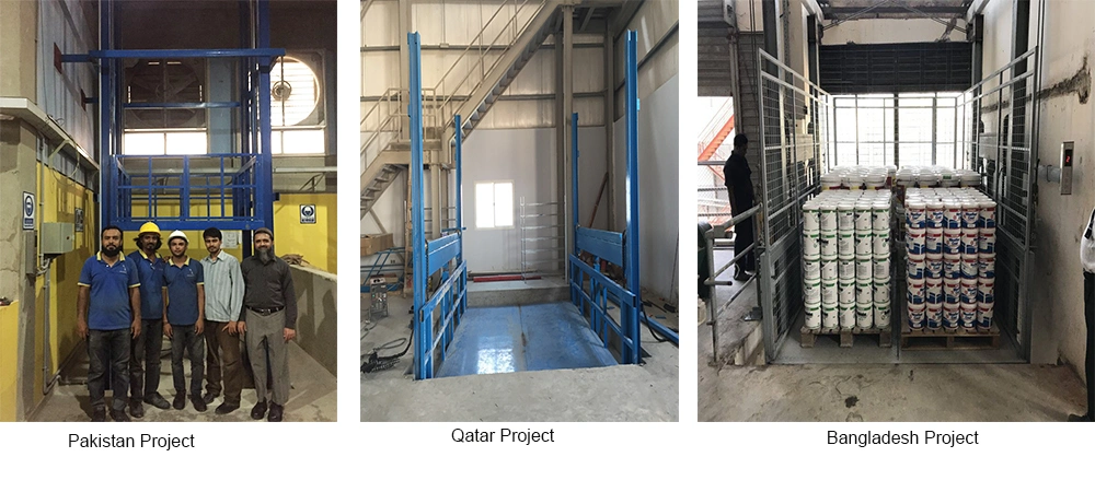 500kg Mini Electric Basement Hydraulic Cargo Lift for Workshop