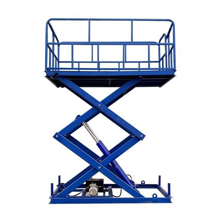 7m Stationary Vertical Scissor Lift Electric Hydraulic Scissor Table Lift