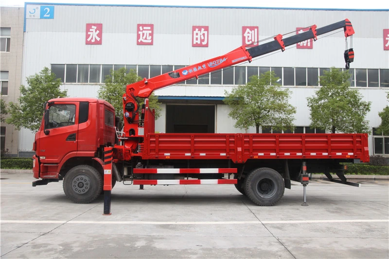 7 Tons Hydraulic Telescopic Boom Crane Truck Mounted Crane mini crane hydraulic