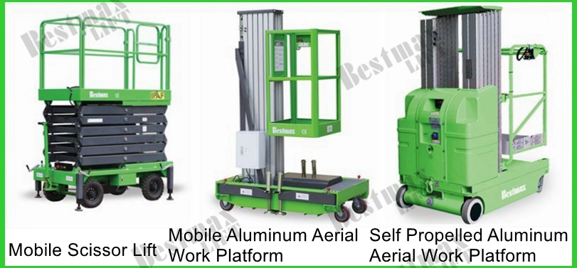 5m Working Height Movable Scissor Lift with Extension Platform