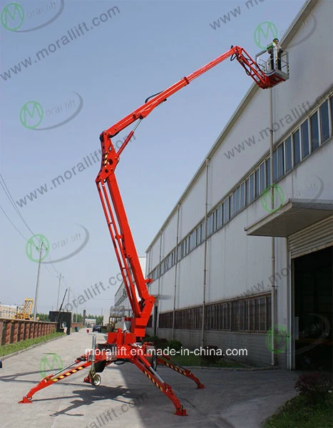 CE Certificated Pull-Behind Hydraulic Trailer Boom Lift