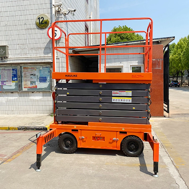 Ce ISO Factory Supply Electric Scissor Lifts Self Moving Aerial Work Platform/ Mobile Hydraulic Lift /Scissor Lift for Rent