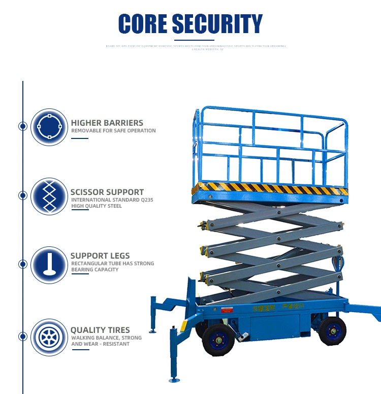 10m 500kg Scissor Work Platform Mechanism Hydraulic Table Lift Mechanism Scissor Lift