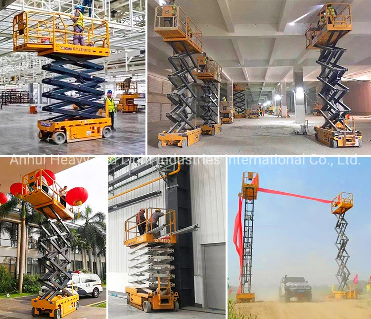 Electric Vertical Platform Lift Xg0807dcw Mini 8m Mobile Car Aerial Work Platform Scissor Lifts Price