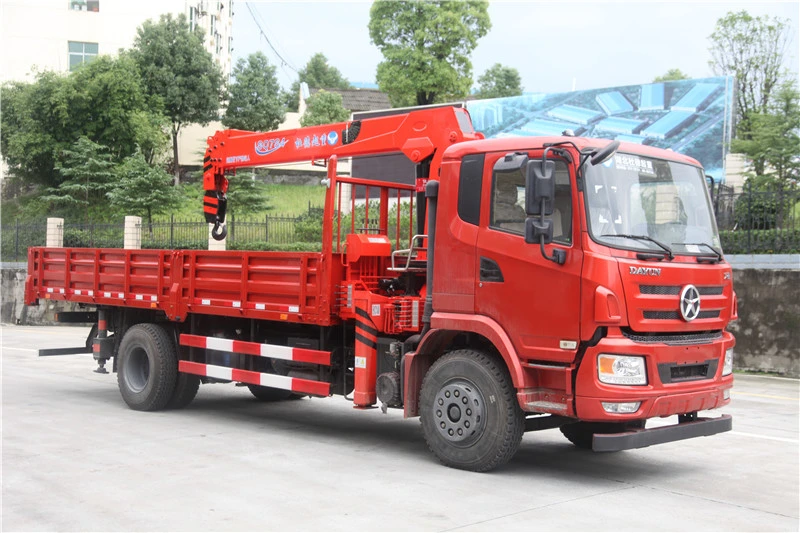 Factory HBQZ hydraulic lifting 7 Tons Hydraulic Mounted Crane Truck Lorry Crane for sale (SQ7S4)