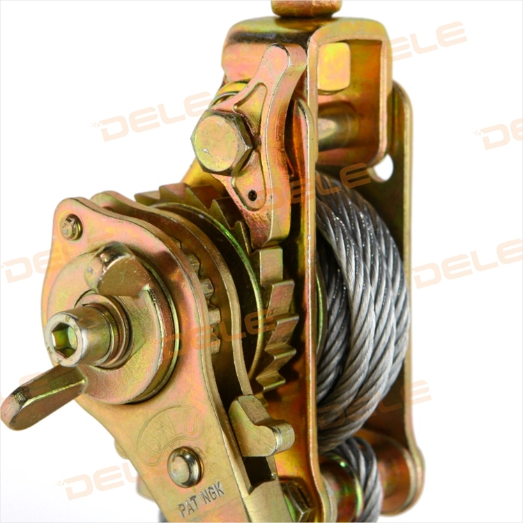 High Quality Dele Brand 1 Ton to 20 Ton Manual Wire Rope Lever Hoist Hand Lever Block