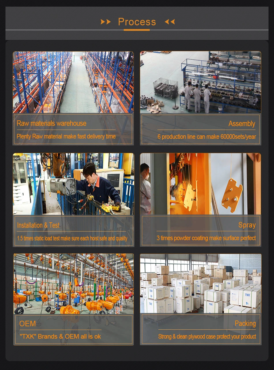 Txk Easy Install PA Electric Pulling Hoist Mini Electric Crane Hoist 200 Kg