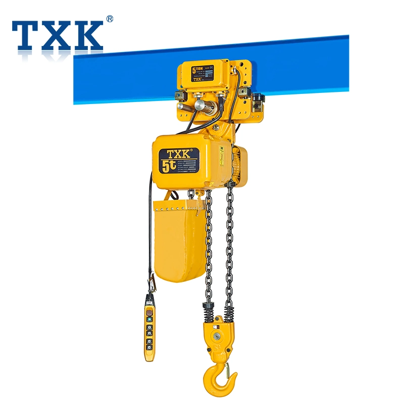 Txk Lifting Crane 5 Ton Electric Chain Hoist with Trolley High Quality Winch