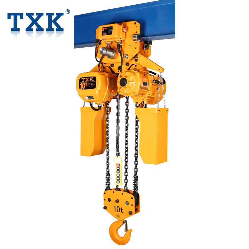 Txk Lifting Equipment Electric 10 Ton Electric Chain Hoist with Electric Trolley