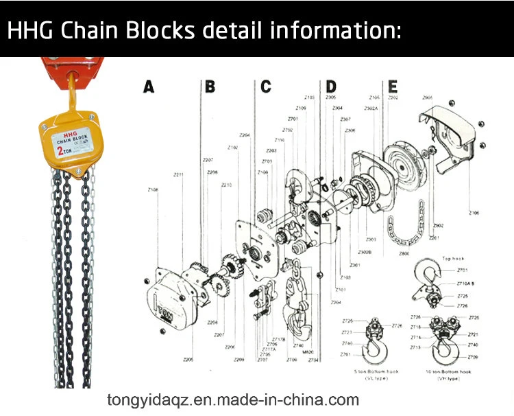 Chain Hoist 1 Ton Manual Chain Hoist 3 Ton Hand Chain Hoist 10 Ton