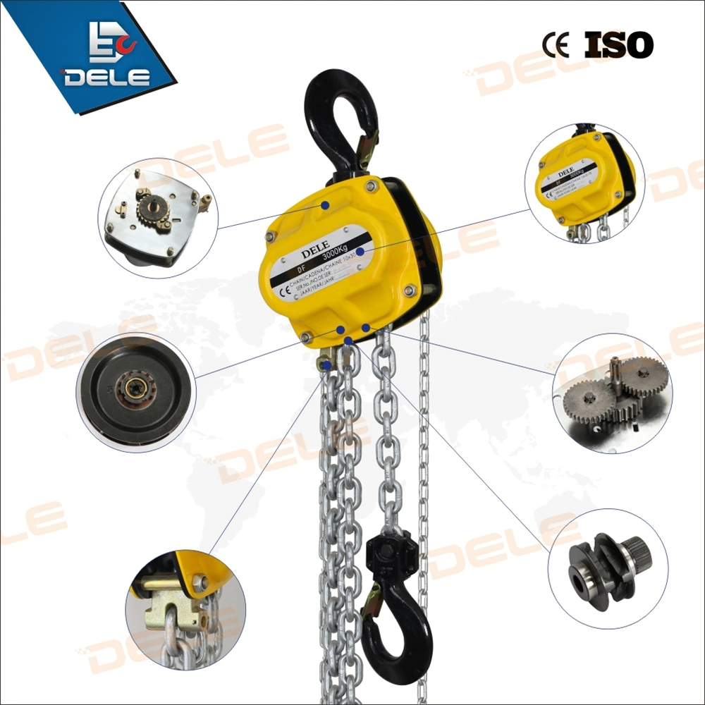 CE Certificate 1ton Hand Chain Pulley Block Manul Lifting Chain Hoist