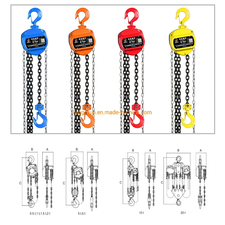 Hoist Lift/Hand Hoist Lifting Equipment/1 Ton Chain Block