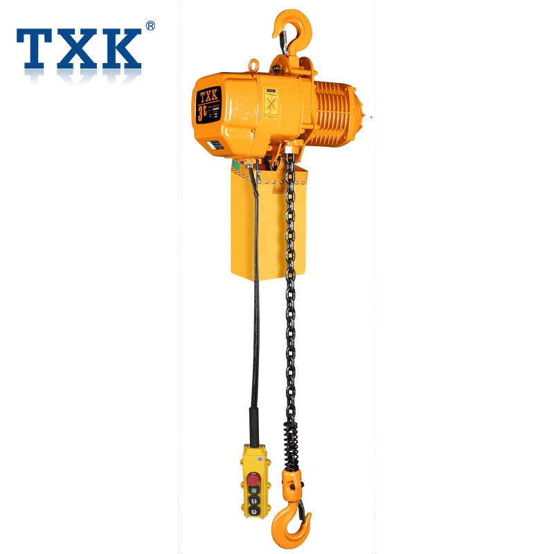 Material Lifting Winch 3ton Double Speed Electric Chain Hoist with Hook