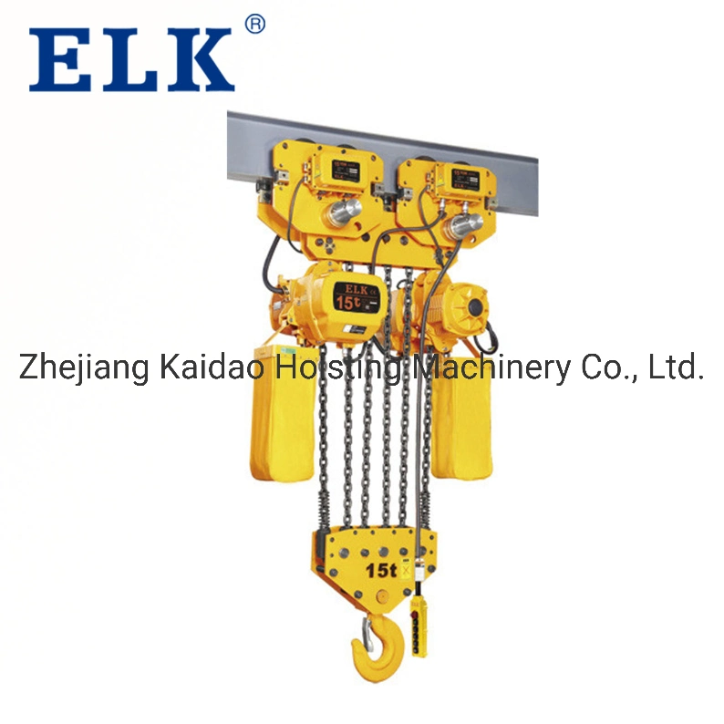 Elk Factory Supply 10ton -25ton Heavy Duty Electric Chain Hoist