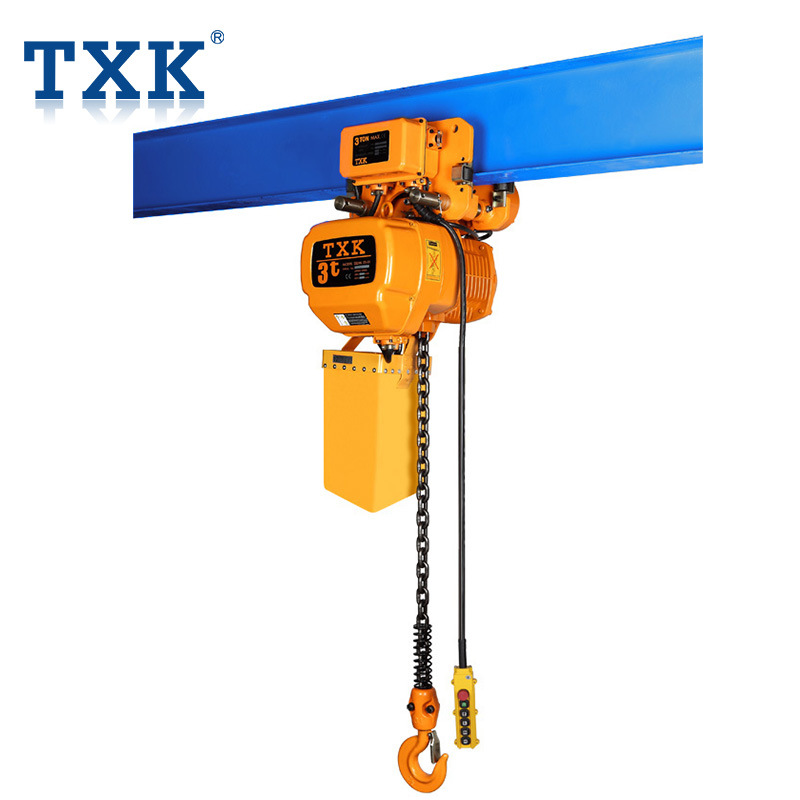 Traveling Hoist 3 Ton Single Speed Electric Chain Hoist with Trolley