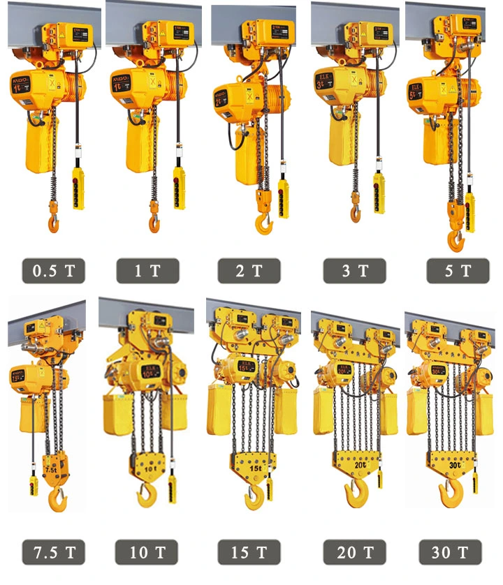 Good Quality 1 Ton Electric Chain Hoist Trolley