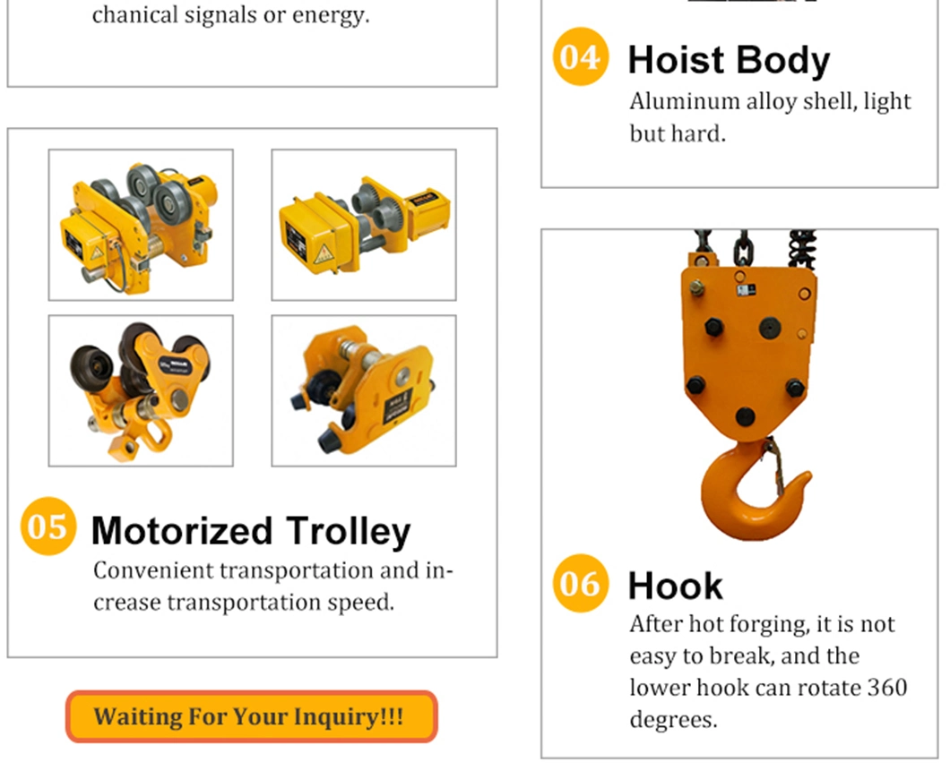 220V/380V Electric Hoist, Providing Electric Chain Hoist/Chain Hoist/Mini Hoist/Electric Winch