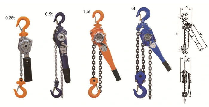 Manual Vital Lever Pulley Chain Hoist