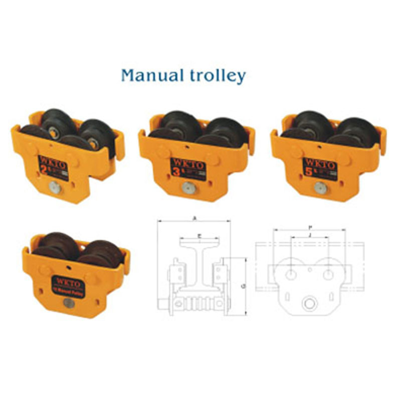 5ton Ectric Chain Block Hoist Manual Geared Trolley