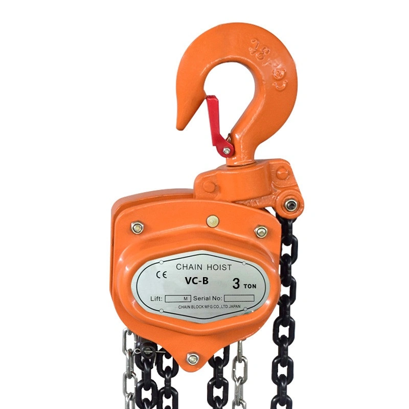 Safety and Durable Manual Chain Fall Hoist 2 Ton 1 Ton 3 Ton