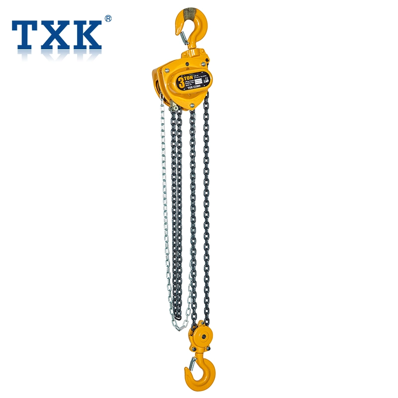 Hot Sale Construction 3ton 2 Fall Chains Manual Hoists Operated Chain