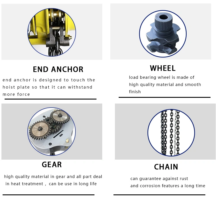 Vc 3ton Manual Lift Chain Block Hand Pulling Chain Hoist