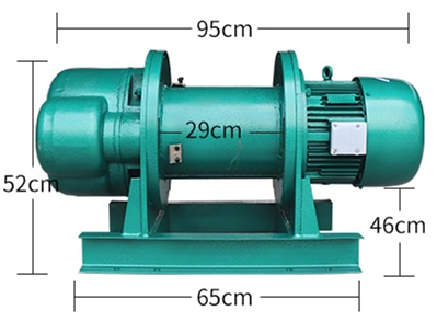 Diesel Engine Gasoline Powered Winch Electric Cable Double Drum Hoist Winch