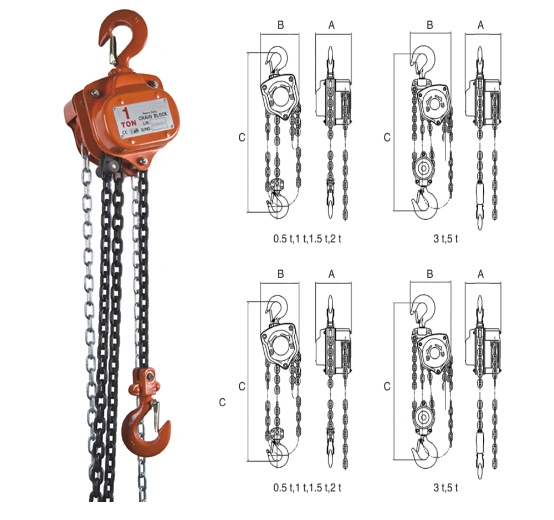 10ton Vital Manual Chain Hoist 7.5ton 7500kg Hand Pulley Chain Block