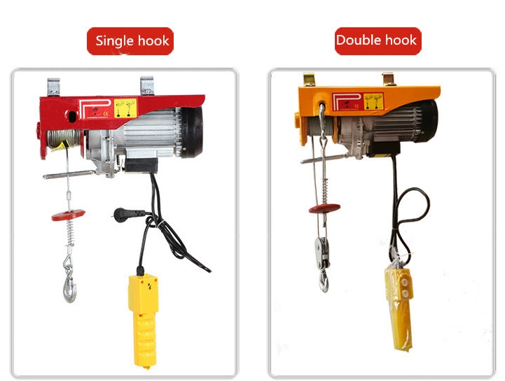 220V Steel Wire Rope Mini Electric Wire Rope Hoist