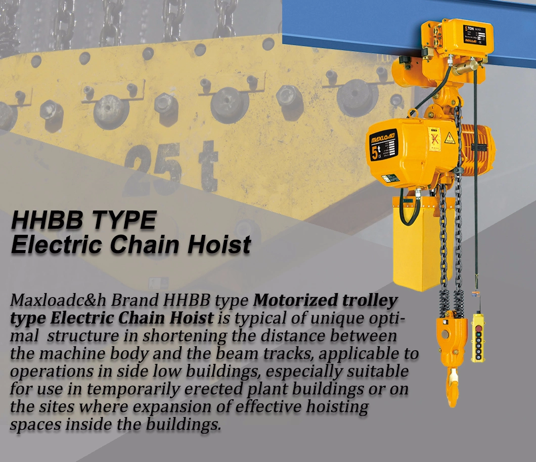 Electric Chain Hoist Trolley 5 Ton (MT-05) Hhbb05-02